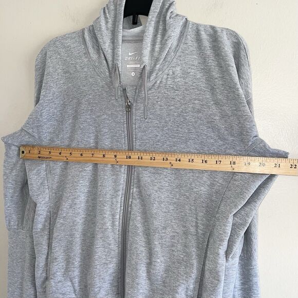 Nike Knit Track Jacket Size S Hooded Thumb Hole Pockets Full Zip Lightweigth - Picture 8 of 12